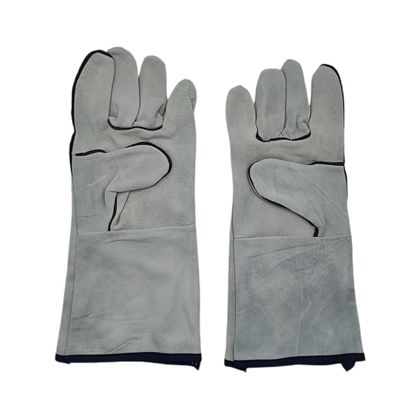 Guantes de soldadura de cuero de vaca Protección de seguridad Guantes de soldador Protección de soldador Los 355x145cm