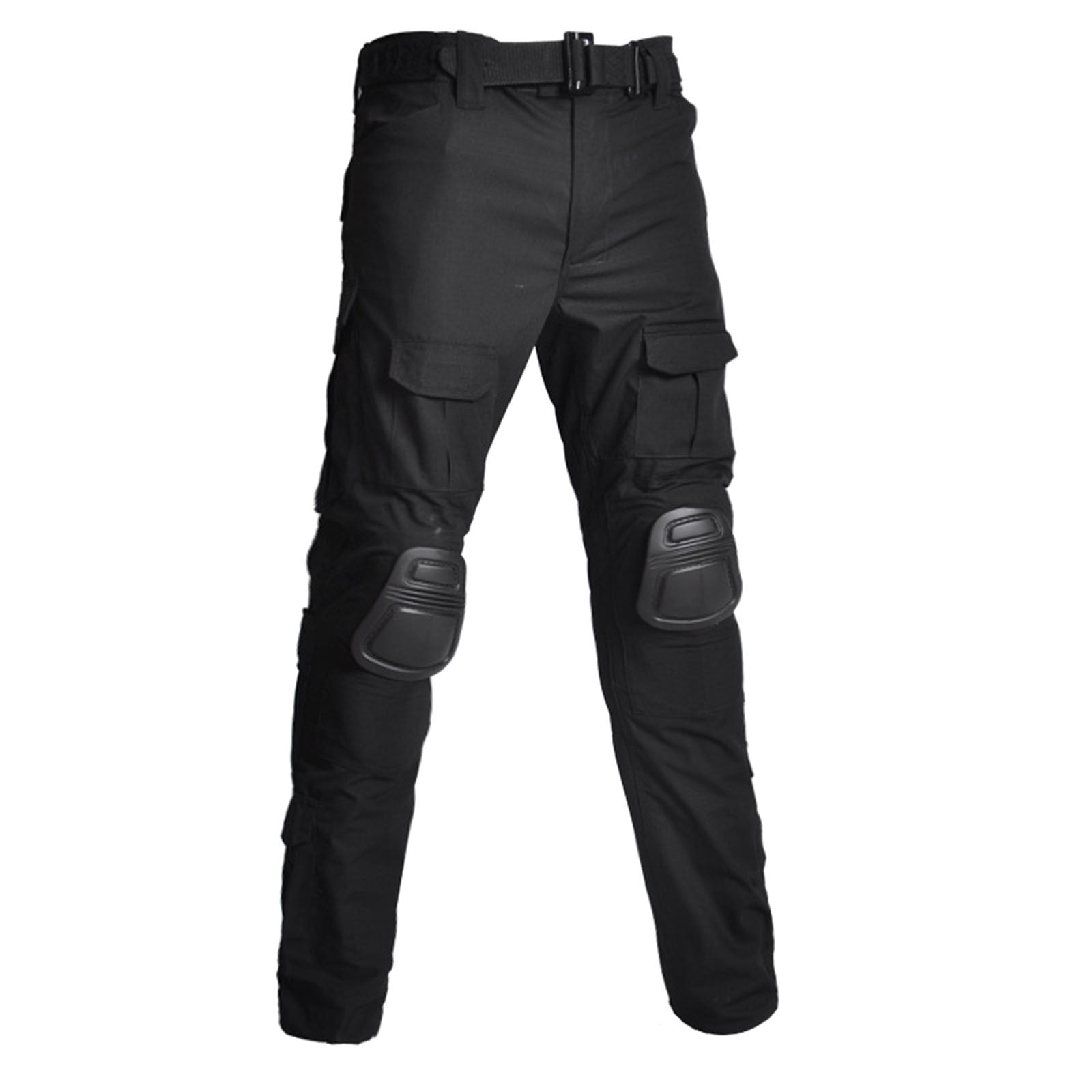DODADAWANJ Active Fit Cargo Pants for Men with Knee Pads Expandable Waist Breathable Tactical Pants with Multi Pockets Big and Tall Construction Pants for Workout Climbing Hiking