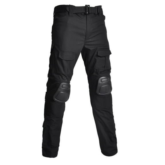 zfhfof Men's Combat Pants with Knee Pads Multi Pockets Trousers Quick Dry Hiking Outdoor Travel Cargo Pants