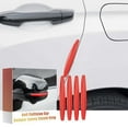 thumbnail image 1 of Car Door Collision Protection Strips Universal Fit Bumper Guard Set | Invisible Anti-Scratch Sticker for Rearview Mirror & Handle Slim 6mm Thick | 4 Pack Automotive Supplies, 1 of 9