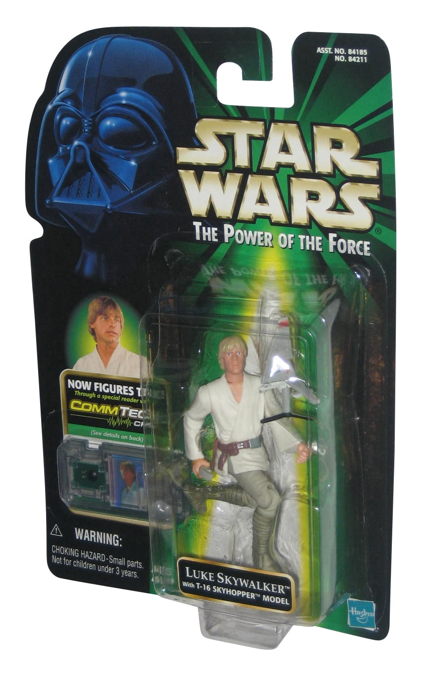 Luke Skywalker With T-16 Skyhopper Model Star Wars Power Of The Force 2 1999 