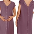 thumbnail image 1 of QJUHUNG Pyjama de Maternité avec Boutons Pyjama d'Accouchement/naissance/hôpital avec Poches, 1 of 7