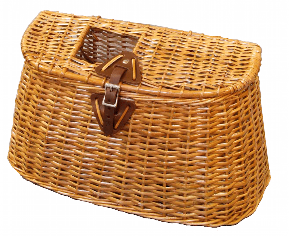 Classic Split Willow Creel w/ Leather Closure 16" Fly Fishing