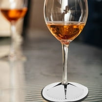 VORCOOL 2PCS Coaster Set Wine Glass Coaster White EVA Heat Sublimation Home Use