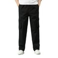 thumbnail image 1 of WEAIXIMIUNG Insulated Work Pants Men Mens Fashion Solid Loose Plus Size Pocket Lace Up Pants Overall, 1 of 7