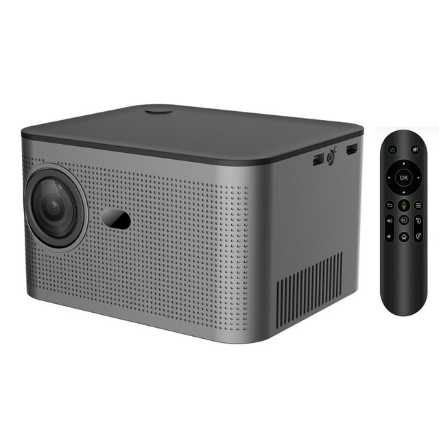 TFixol Projecteur Portable 4K HY350 avec Android 11.0, 350 Ans Lumen, Résolution 1080P, Écran 150 Pouces, Support AV1, Prise US, Design Compact