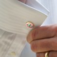 thumbnail image 2 of Mint Chocolate Cupcake Round Cufflink Set Gold Color, 2 of 5
