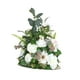 thumbnail image 4 of Bola de flores artificiales, arreglo de ramo, decoraciones de seda para bodas en casa Blanco, 4 of 8