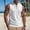 White, variant on Men's Ribbed Knit Sleeveless Tank Top, Lace up Stand Collar Casual Athletic Vest, Stretch Slim Fit Fashion Summer Beach Shirt White