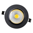 thumbnail image 3 of Focos LED antideslumbrantes regulables AC220V 110V Foco de techo LED empotrado de aluminio COB Lámpara de techo, 3 of 5