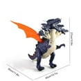 thumbnail image 3 of Dinosaur With Five Heads Walking Toy With Realistic Sounds And Led Lights, 3 of 9