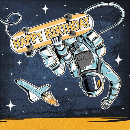 Space Skater Napkins  48 ct