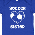 thumbnail image 4 of Inktastic Heart Soccer Sister Girls Baby Bodysuit, 4 of 5