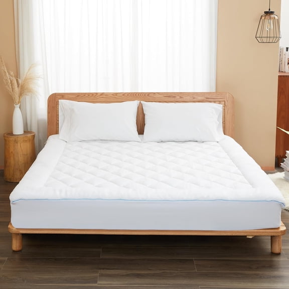 Queen Mattress Pad Extra Thick Cotton Mattress Topper