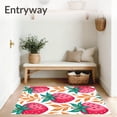 thumbnail image 3 of ODIKA 5'x7' Machine Washable Non-Slip Area Rug, Enchanted Jam Fruit Fantasy Artistic Decoration High Traffic Rug with Pad, Pink, 722807, 3 of 8