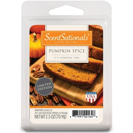 cubes wax scentsationals walmart fragrance spice pumpkin
