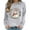 Gray, variant on Christmas Sweatshirts for Women Long Sleeve Graphic Dressy Womens Top Merry Christmas Snowman Print White Round Neck Top, XL