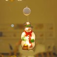 thumbnail image 2 of Luces de Navidad LED Lechón Ventana de vacaciones Año Nuevo Decoración del hogar (Muñeco de nieve) Ndcxsfigh Para estrenar, 2 of 6