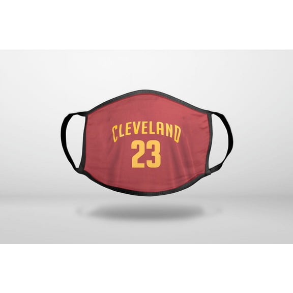 Cleveland 23 Jersey - 3-Ply Reusable Soft Cloth Face Covering, Unisex, Cotton Inner Layer
