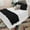 Black, variant on Luxurious 800 Thread Count 100% Egyptian Cotton Ruffle Bed Runner 5 Pieces Egyptian Cotton Soft Fade-Resistant Easy Care Decorative Bed Scarf Solid Navy