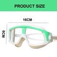 thumbnail image 2 of Gafas de natación, gafas de natación antivaho, gafas de natación para hombres y mujeres adultos, jóvenes, Verde Blanco, 2 of 5