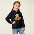 thumbnail image 2 of Arlun Kids Highland Cow Hoodies Back to School Outfits for Girls Fall Winter Lightweight Cozy Long Sleeve Sweatshirts Cute Cartoon Graphic Hooded Pullover Top with Pocket 130, 2 of 4