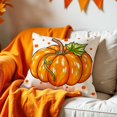 thumbnail image 3 of Fall Throw Pillow Covers 18x18 Inch Set of 4, Fall Pumpkin Home Decorative Pillow Cover Happy Fall Y'all Farm Fresh Pumpkin Outdoor Farmhouse Pillow Cases for Sofa Couch Autumn Thanksgiving Harvest, 3 of 11