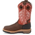 thumbnail image 3 of JUSTIN WORK Mens 12" Roughneck Steel Toe Waterproof Work Boot Walnut Brown - WK2115 WALNUT BROWN, 3 of 3
