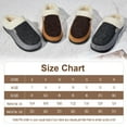 thumbnail image 6 of HOMEHOT Men's Slippers Fuzzy Warm Memory Foam Slippers for Men Slip on Clog Plush Fleece House Shoes Indoor Outdoor Anti slip Sole Grey 12, 6 of 6