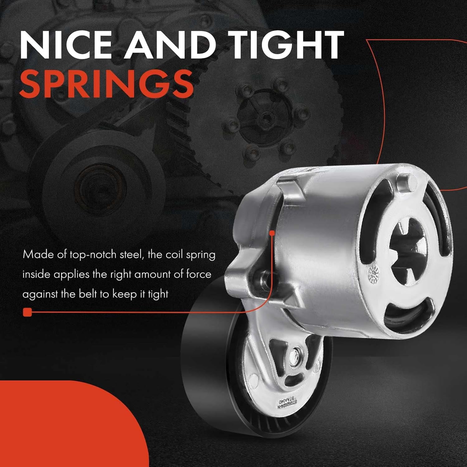 A-Premium Belt Tensioner Assembly Compatible with Subaru Forester 2011-2018 Impreza 2012-2015 Legacy 2013-2019 Outback 2013-2019 WRX 2015-2019