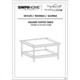 thumbnail image 3 of Simpli Home Skyler Mango Wood and Metal 34" Square Industrial Coffee Table in Beach Brown, 3 of 7