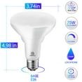 thumbnail image 2 of ENERGETIC Dimmable BR30 Indoor LED Flood Light Bulb, 900 Lumens, 11W=75W, 5000K Daylight, Ceiling Light Bulb for Cans, UL Listed, 12 Pack, 2 of 5