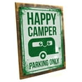 thumbnail image 1 of Framed Happy Camper Parking Only 9"x12" Metal Sign, Wall Decor for Home and Office, Hand-Crafted from reclaimed materials, 1 of 3