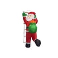 thumbnail image 1 of Adornos navideños inflables de Papá Noel. Decoración navideña adorable para interiores, porches y jardines., 1 of 8