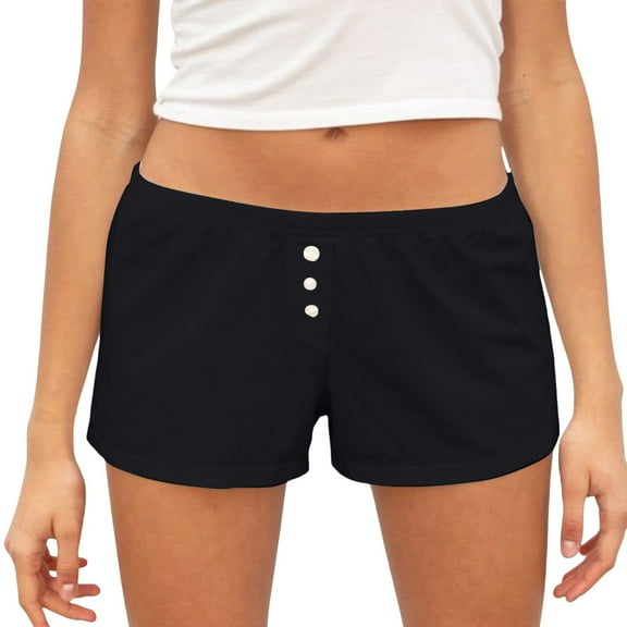 Youmylove Women's Cargo Shorts Womens Pajama Shorts Low Waist Striped Shorts Cute Floral Pj Shorts Bottoms Comfy Sleep Shorts Mini Comfy Plaid Short