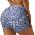 thumbnail image 2 of Wukai Blue And White Porcelain Chinaware Print Pack Biker Shorts for Women Yoga Workout Gym Running Scrunch Active Shorts-XX-Large, 2 of 8