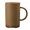 Yellow, variant on Misright Hot Beverage Cup 360ml with Round Handle and Pottery Texture
