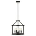 thumbnail image 2 of SAFAVIEH Navassa 5-Light LED Black Iron Pendant Light with Shade, 2 of 7