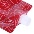 thumbnail image 2 of Bolsa de agua PE Portable 750 ml de campamento al aire libre senderismo rojo, 2 of 6