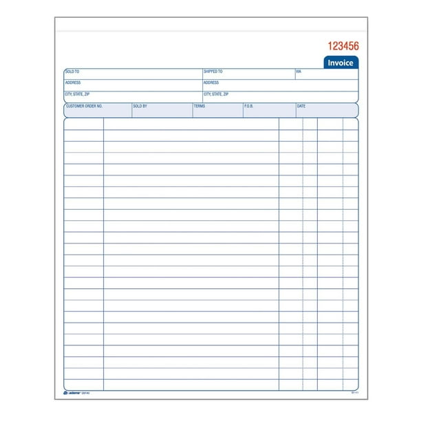Adams Invoice Template Adams Invoice Template