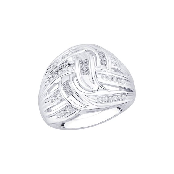 Round and Princess Cut Diamond Fashion Ring in 10K Gold (1/2 cttw) (I-Color, SI3/I1-Clarity)