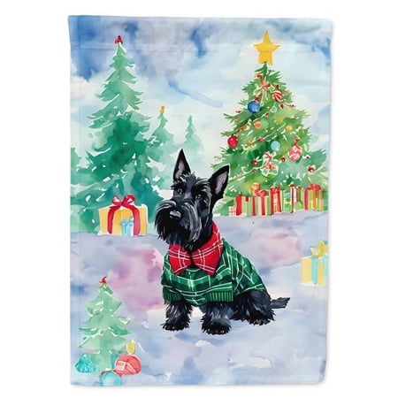 Scottish Terrier Christmas House Flag 28 in x 40 in