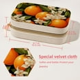 thumbnail image 5 of Tangerine Velvet Portable Jewelry Organizer Box with Removable Compartment - Gift and Jewelry Display, 5 of 7