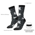 thumbnail image 4 of KLL Turtle Print Cool Socks Men's Women's Crew Socks Funny Crazy Novelty Stockings, 4 of 6