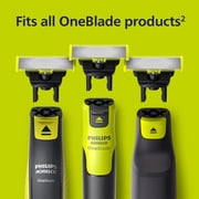 Philips Norelco Oneblade 360 Blades, Genuine Replacement Blades For Oneblade Electric Shaver and Trimmer, Durable Stainless Steel, Trim, Edge and Shave, 3 Pack, QP430/80