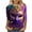#297-Multicolor, variant on Wowcloth Woman's Carnival Print T-Shirt, Loose Fit with Round Neck, Cotton for Festival and Daily Wear