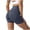 Navy, variant on Women's Activewear Yoga Shorts - Elastic Waist & Breathable Fabric for Pilates, Gym & Core Stability Black S