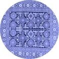 thumbnail image 1 of Ahgly Company Indoor Round Persian Blue Traditional Area Rugs, 7' Round, 1 of 4