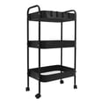 thumbnail image 1 of Carrito Organizador Metálico Multiusos 3 Niveles Con Ruedas Negro, 1 of 9