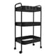 thumbnail image 1 of Carrito Organizador Metálico Multiusos 3 Niveles Con Ruedas Negro, 1 of 9